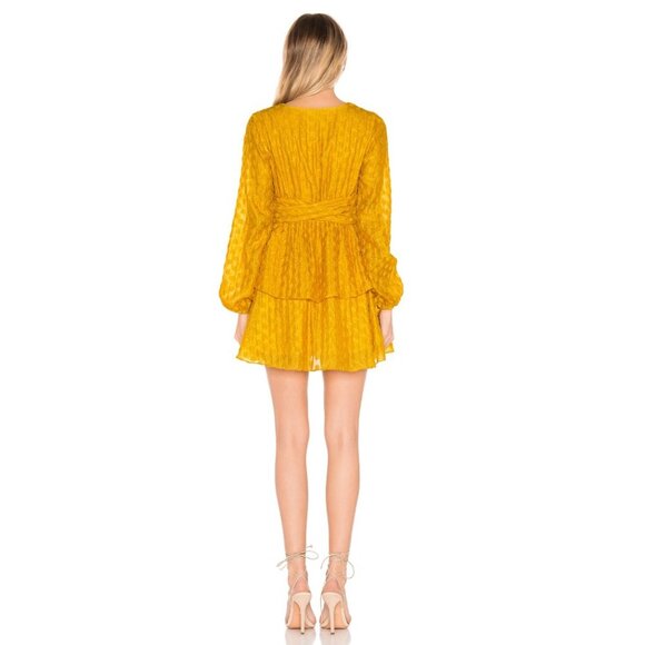 5/$100 SALE - MAJORELLE Berkshire Dress in Mustard Yellow - Picture 3 of 8